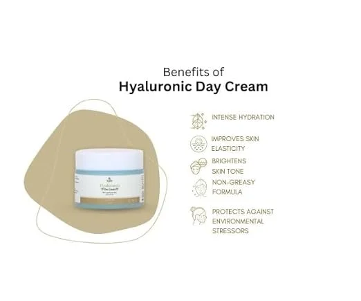 Bless Organics Hyaluronic Day Cream | Deep Hydration | Non-Sticky Moisturizer with SPF | Brightens | Firms & Smoothens Skin | For All Skin Types image 4
