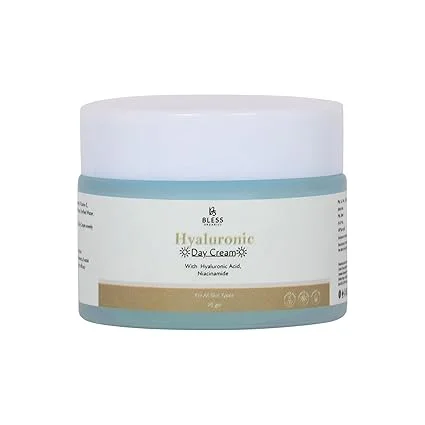 Bless Organics Hyaluronic Day Cream | Deep Hydration | Non-Sticky Moisturizer with SPF | Brightens | Firms & Smoothens Skin | For All Skin Types image 1