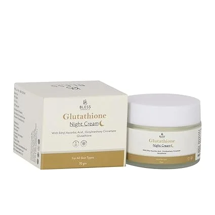 Bless Organics Glutathione Night Cream | Skin Brightening | Anti-Pigmentation & Repair Cream | Deep Nourishment & Even Tone | For All Skin Types image 2