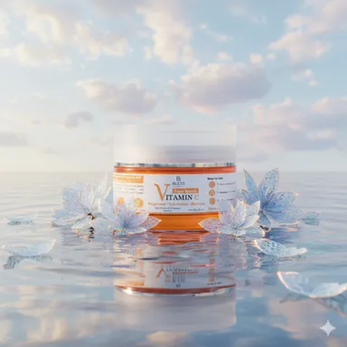 Bless Organics Vitamin C Face Scrub | Brightening | Exfoliating & Tan Removal Scrub | Revives Dull Skin & Boosts Natural Glow thumbnail 1
