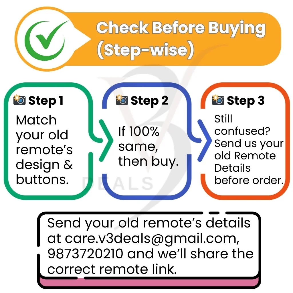 V3Deals Compatible Remote Clarion/Uptron/Bush/Orson/Candes/Futec/Kangaroo/KEI Tech/Salora Smart Led Coolita/(E32X) Cellecor/IWIS/Arika 32 inches, 40 inches (China LED 257) image 7