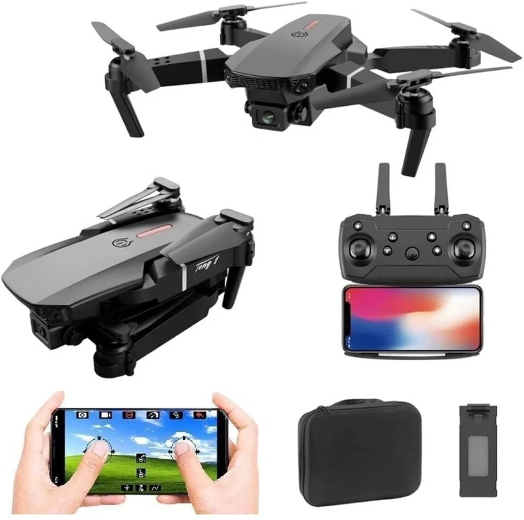 Aavan 4K Dual Camera Mini Drone | E88 Foldable WiFi Drone with One Key Return Drone image 1
