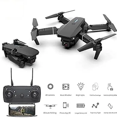 Aavan 4K Dual Camera Mini Drone |  E88 Foldable WiFi Drone with One Key Return Drone