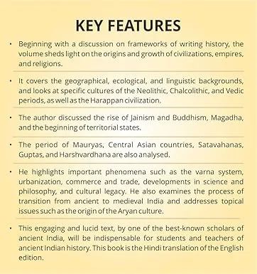 Bharat Ka Prachin Itihas Hindi Edition for Undergraduates |UPSC Aspirants | Ancient Indian History Book for BA MA Competitive Exams thumbnail 3