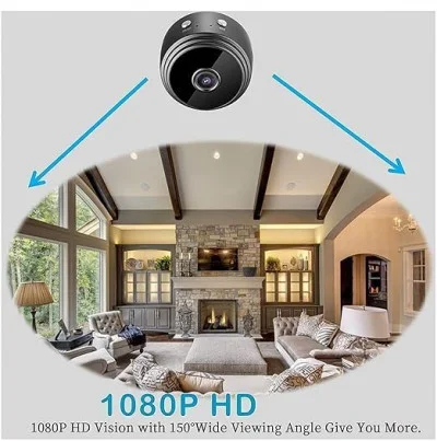WIRELESS A9 CAMERA |HomeEye A9 Mini Magnetic Wi‑Fi Full HD 1080p Spy Camera image 2