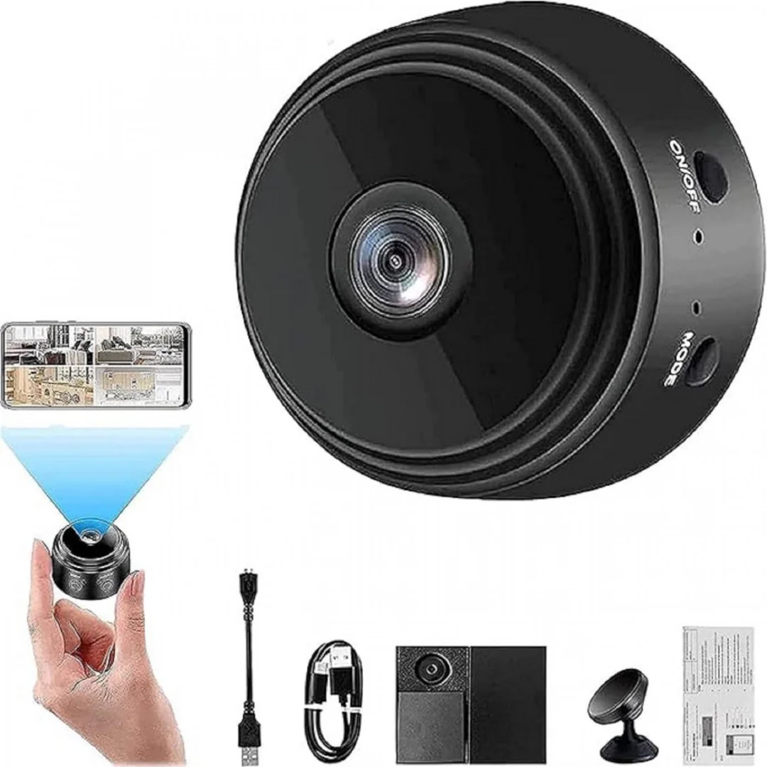 WIRELESS A9 CAMERA |HomeEye A9 Mini Magnetic Wi‑Fi Full HD 1080p Spy Camera image 5
