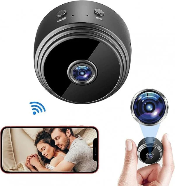 WIRELESS A9 CAMERA |HomeEye A9 Mini Magnetic Wi‑Fi Full HD 1080p Spy Camera image 1