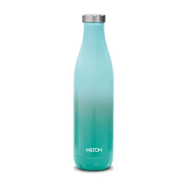 Milton Prudent Thermosteel1000 Bottle | 1200 ml Water Bottle | 24 Hours Hot and Cold | Double Wall Vacuum Insulated | Water Bottles | Tea Flask | Coffee Flask for Sports | Travel | Aqua Green thumbnail 0