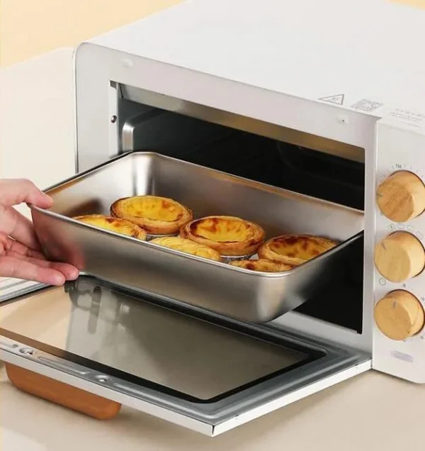 1500 ml Stainless Steel Food Storage Container with Transparent Lid | Leakproof Rectangular Kitchen Storage Box for Microwave| Freezer & Dishwasher Safe Food Storage and Serving image 4
