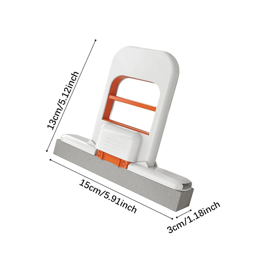 Mini Foldable Desktop Mop with Self-Squeeze PVA Sponge Head for Wet & Dry Table| Counter and Office Desk Cleaning image 3