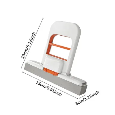 Mini Foldable Desktop Mop with Self-Squeeze PVA Sponge Head for Wet & Dry Table| Counter and Office Desk Cleaning thumbnail 2