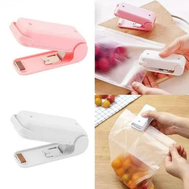 Mini Plastic Bag Sealer Machine Handheld Food Sealer Pack of 1 thumbnail 3