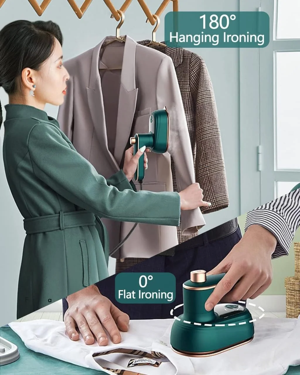 Portable Foldable Mini Iron | Compact Travel & Home Clothes Ironing Solution image 3