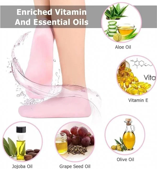 SILICONE MOISTURIZING GEL SOCKS image 6