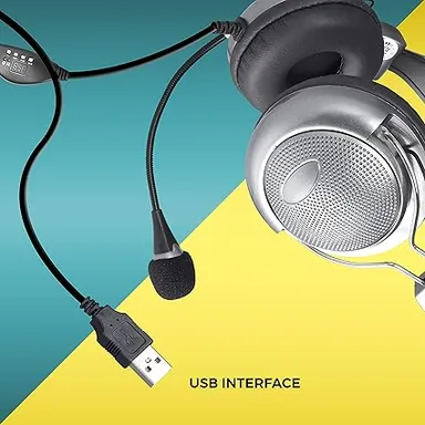 Zebronics Zeb-Supreme USB Wired Headphone with Mic | 40mm Drivers, Adjustable Headband & Mic, Multifunction Control Pod, USB Cable (1.8m) thumbnail 1
