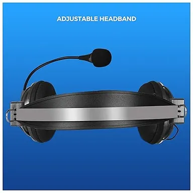 Zebronics Zeb-Supreme USB Wired Headphone with Mic | 40mm Drivers, Adjustable Headband & Mic, Multifunction Control Pod, USB Cable (1.8m) thumbnail 2