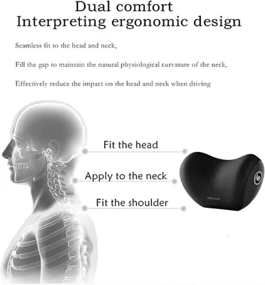Memory Foam Car Headrest Pillow Neck Support Cushion thumbnail 5