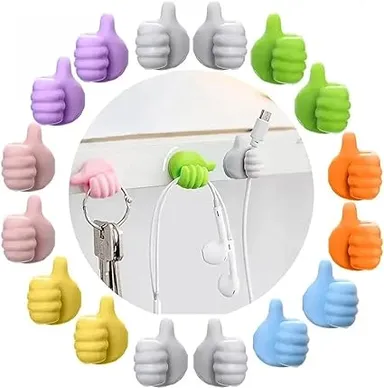 THUMB CABLE ORGANIZER HOOK (PACK OF 10) thumbnail 0