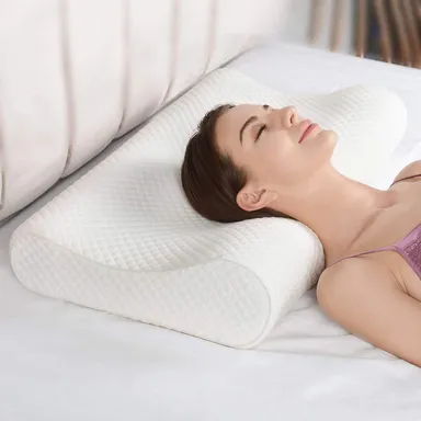 Orthopedic Memory Foam Support Pillow for Neck & Shoulder Pain Relief thumbnail 2