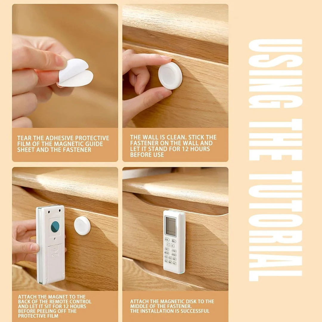 Magnetic Hook Wall Mount | Strong Adhesive & Multipurpose Hanging Hook image 1