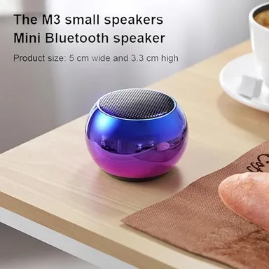  Mini M4 Boost Wireless Mini Electroplating Speaker 10 W Bluetooth Party Speaker Multicolor Stereo Channel thumbnail 1
