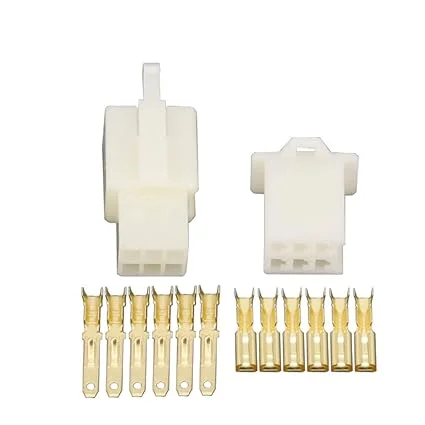 6 Pin Electrical Connector 2.8mm | Male Female for Vehicle Wiring | 5 Pack image 1