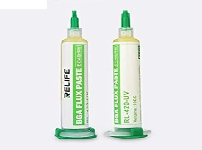 RL-420-UV Soldering Flux Gel | 10cc Lead-Free UV Activated Disposable Paste | BGA SMD PCB Mobile Repair | Phone IC Chip Fix | Electronics DIY Tool image 2