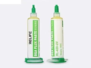  RL-420-UV Soldering Flux Gel | 10cc Lead-Free UV Activated Disposable Paste | BGA SMD PCB Mobile Repair | Phone IC Chip Fix | Electronics DIY Tool thumbnail 1