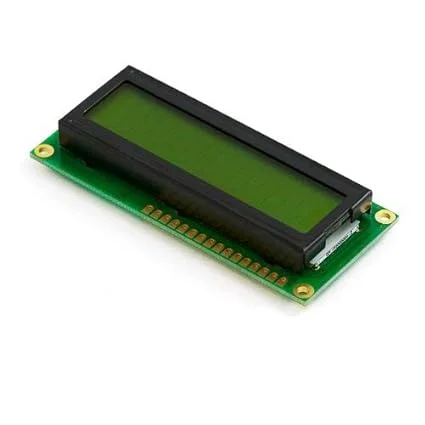 16x2 Character LCD Module Yellow Green Backlight Alphanumeric Display Compatible with Arduino Raspberry Pi ESP32 Microcontroller Projects Electronics DIY HD44780 5V LCD Screen India image 1