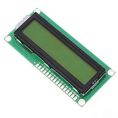 16x2 Character LCD Module Yellow Green Backlight Alphanumeric Display Compatible with Arduino Raspberry Pi ESP32 Microcontroller Projects Electronics DIY HD44780 5V LCD Screen India thumbnail 1