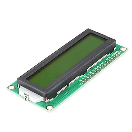 16x2 Character LCD Module Yellow Green Backlight Alphanumeric Display Compatible with Arduino Raspberry Pi ESP32 Microcontroller Projects Electronics DIY HD44780 5V LCD Screen India image 3