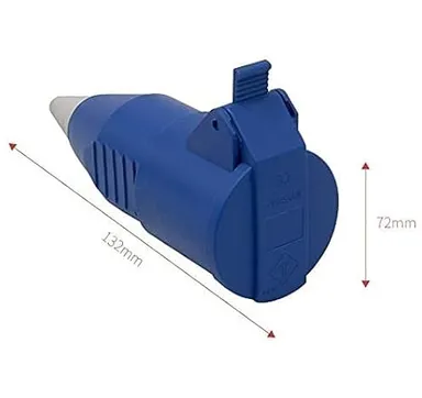 2 Pin Waterproof Cable Plug Socket IP68 for Marine| Garden and LED Outdoor Wiring thumbnail 2
