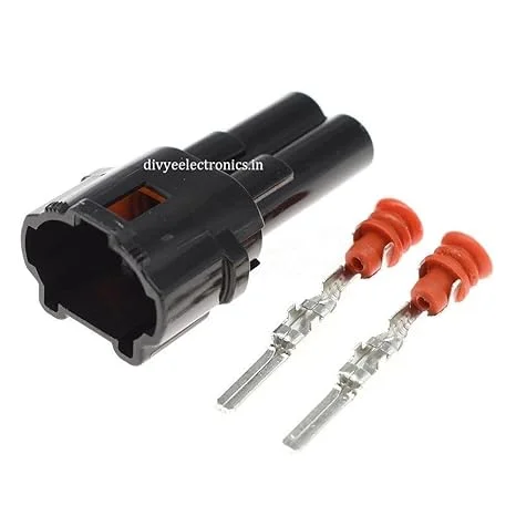 2 Pin Waterproof Male & Female Connector for Electric Bike & Automotive Wiring image 2