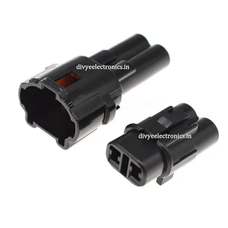 2 Pin Waterproof Male & Female Connector for Electric Bike & Automotive Wiring image 3