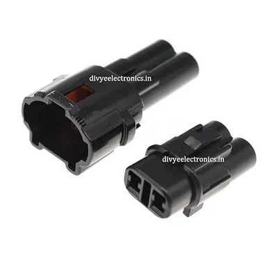 2 Pin Waterproof Male & Female Connector for Electric Bike & Automotive Wiring thumbnail 2