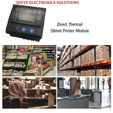 Thermal Receipt Printer | Mini Panel Module Mobile Direct Thermal Printer | Low Noise | POS Billing Kiosk Use thumbnail 5