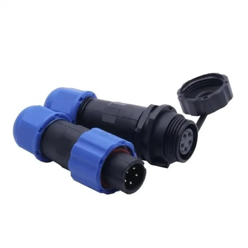 5 Pin Waterproof Connector | IP68 Aviation Bulkhead Plug| Outdoor LED Cable Socket for Lighting Installations image 1