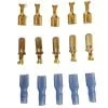 6.3 mm Spade Crimp Terminal Cable Connector Set | Insulated Male | Female Quick Disconnects for Wiring Projects image 1