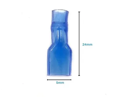 6.3 mm Spade Crimp Terminal Cable Connector Set | Insulated Male | Female Quick Disconnects for Wiring Projects  thumbnail 2
