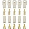 6.3mm ABS Male Female Automobile Wire Connectors | One-Way Car Plug | Electrical Cable Joint Set | 5 Pairs for Vehicles | Waterproof Use image 1