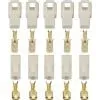 6.3mm ABS Male Female Automobile Wire Connectors | One-Way Car Plug | Electrical Cable Joint Set | 5 Pairs for Vehicles | Waterproof Use