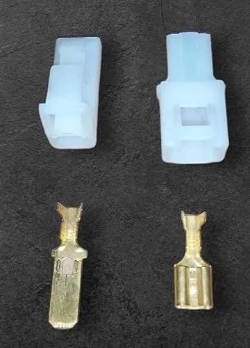 6.3mm ABS Male Female Automobile Wire Connectors | One-Way Car Plug | Electrical Cable Joint Set | 5 Pairs for Vehicles | Waterproof Use thumbnail 5