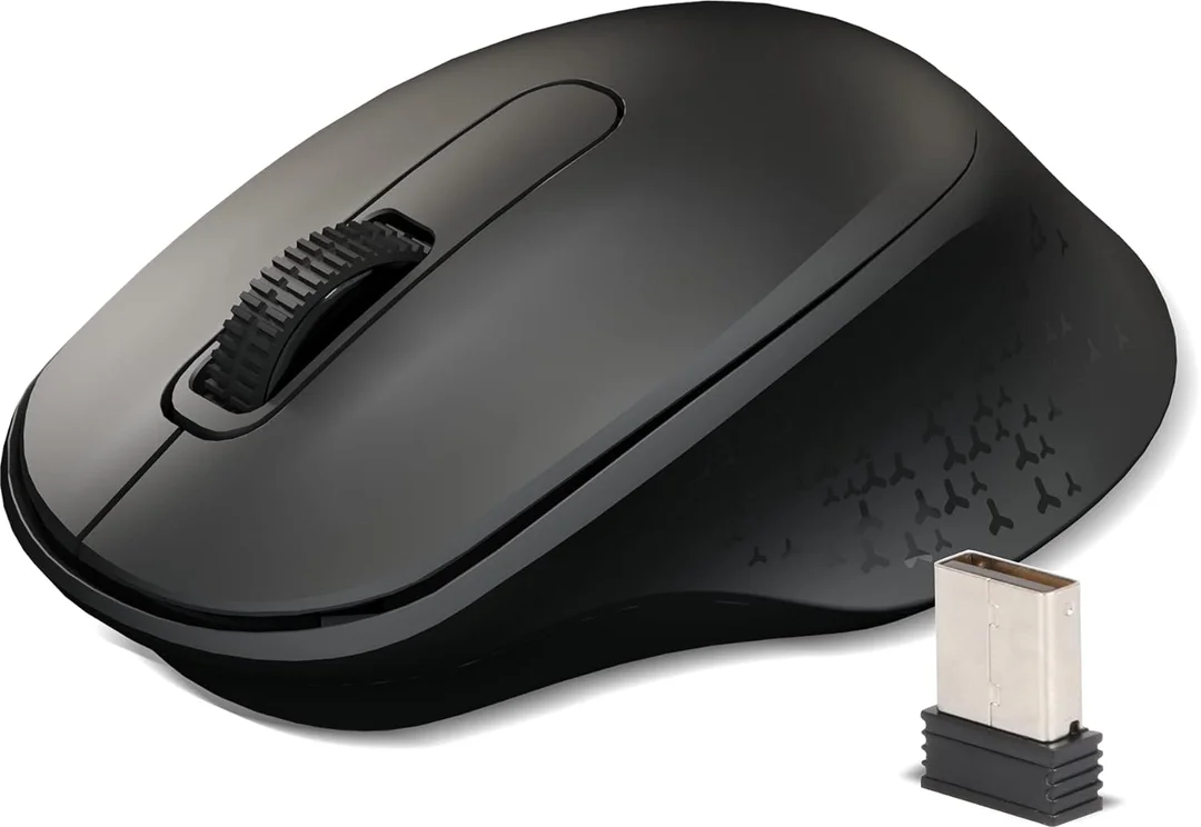 Zebronics ZEB-AKO Wireless Mouse 2.4GHz with USB Nano Receiver, Silent Clicks, High Precision Optical Tracking, 3 Buttons for PC Laptop Mac image 1