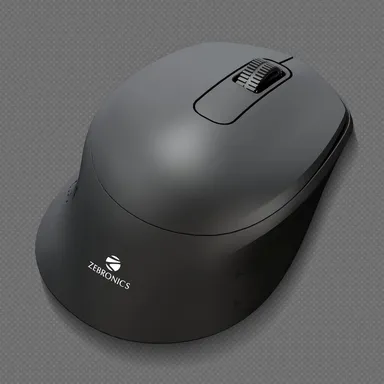Zebronics ZEB-AKO Wireless Mouse 2.4GHz with USB Nano Receiver, Silent Clicks, High Precision Optical Tracking, 3 Buttons for PC Laptop Mac thumbnail 1