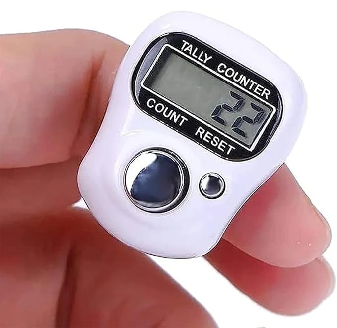 Multiuse Finger Counter Portable Hand Finger Counting Machine Digital Head Electronic Tally Counter Pack Of 1 image 1