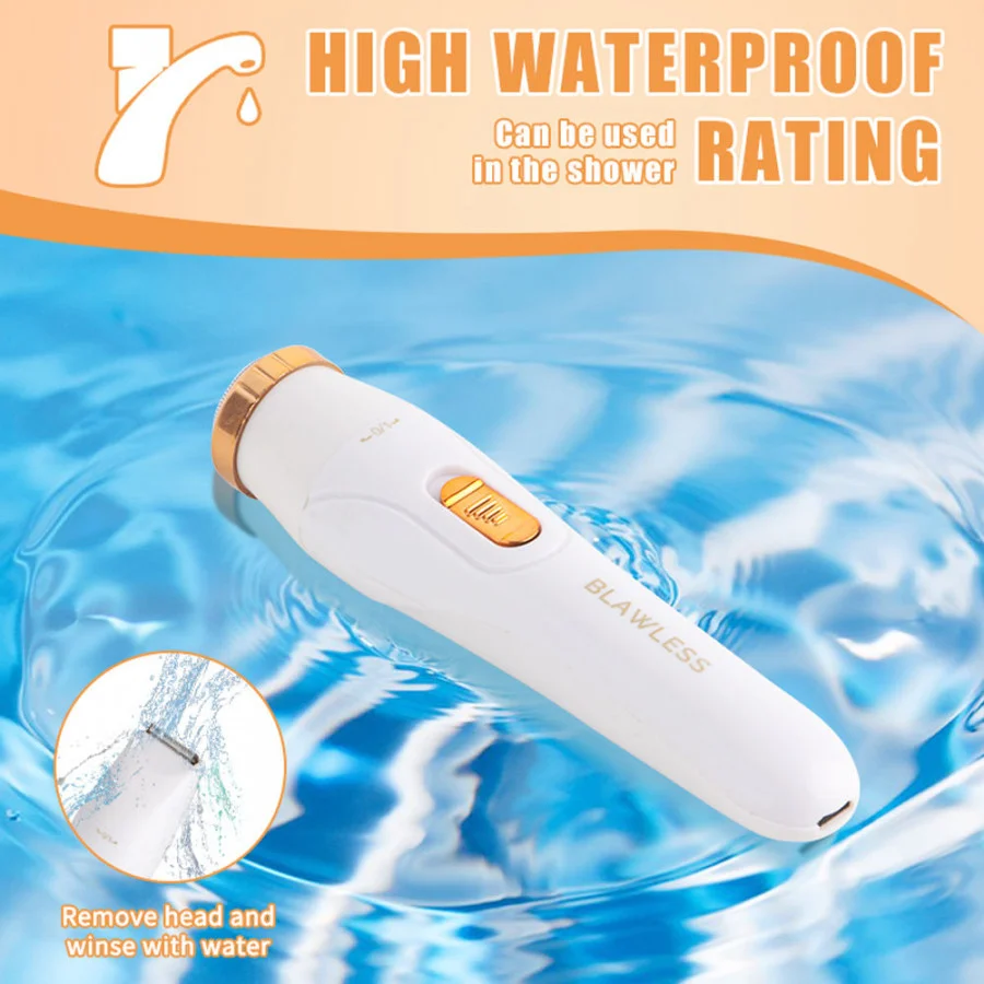 3 in 1 Hair Remover Trimmer for Women | Cordless, Rechargeable, Waterproof Facial, Eyebrow & Body Hair Trimmer | Portable Grooming Device for Sensitive Skin image 2