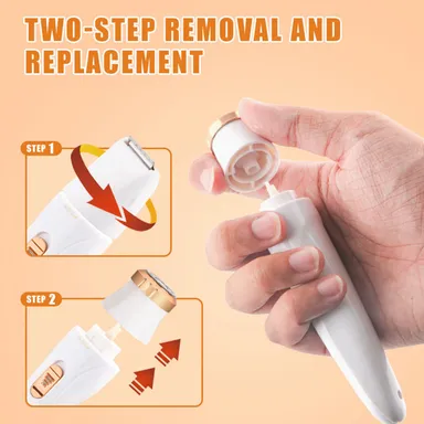 3 in 1 Hair Remover Trimmer for Women | Cordless, Rechargeable, Waterproof Facial, Eyebrow & Body Hair Trimmer | Portable Grooming Device for Sensitive Skin thumbnail 2