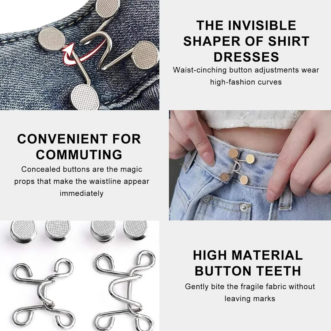 Adjustable Jeans Tightening Clip |Waist Belt Accessory for Men and Women, Perfect Fit Solution for Loose Denim image 5