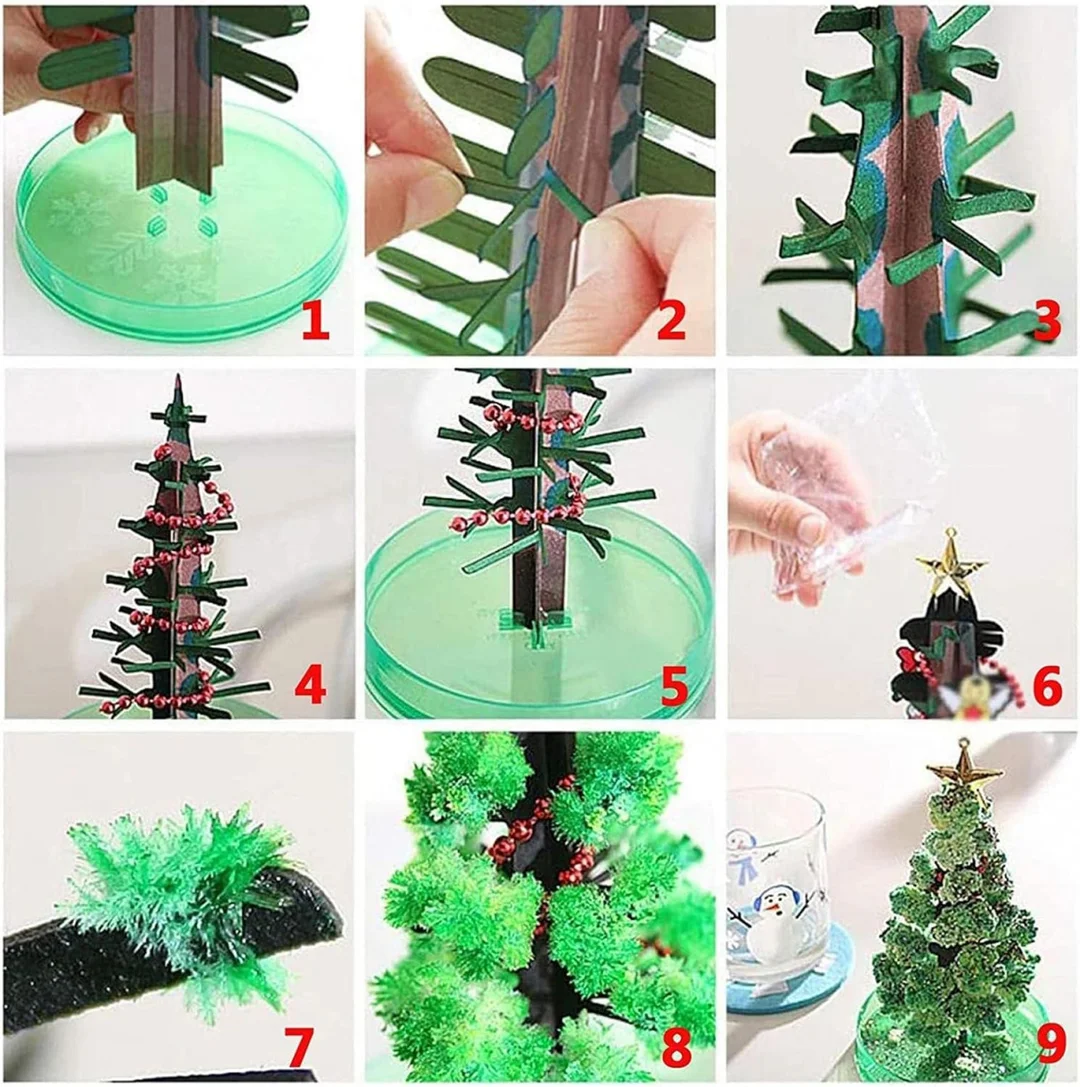 Magic Growing Tree (Mix) | DIY Crystal Growing Tree Kit for Kids| Educational Science Toy| Decorative Novelty Gift image 9