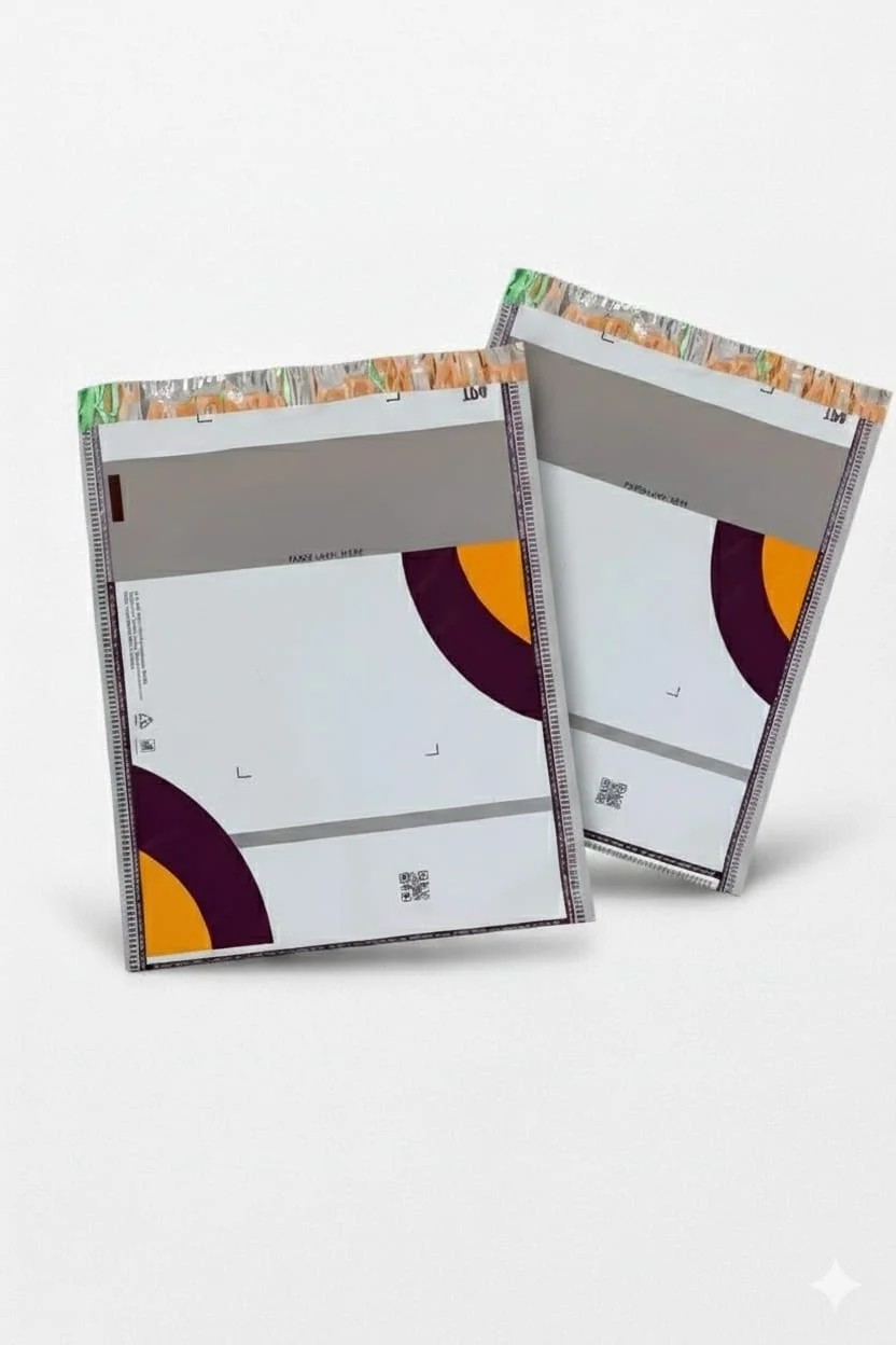 Tamper Proof Courier Bags with QR Code |10x12 | Pack of 100 | Secure Shipping Bags image 3